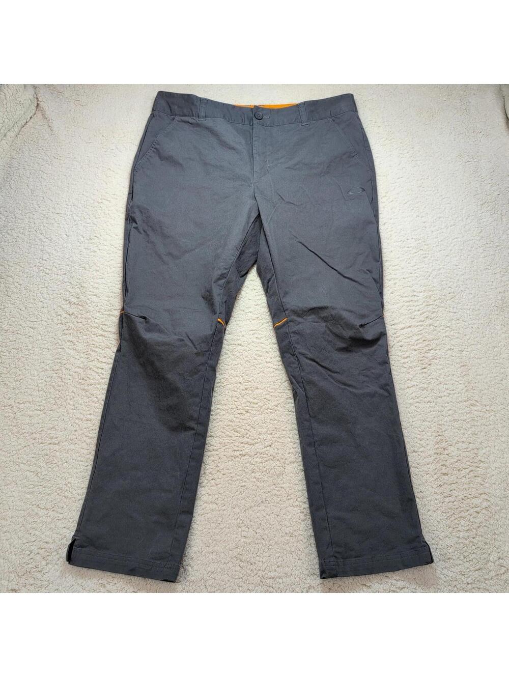 Oakley Golf Pants Men’s 36x30 Gray Stretch Regular Fit Performance Casual